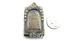 Old Phra Somdej Thai Buddha Amulet Lp Toh Wat Rakang PIM Yai Pendant Green