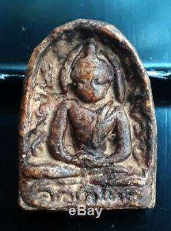 Old Phra Sum Kor Kru Kamphaeng Phet Ancient Amulet Thai Buddha Powerful Lucky