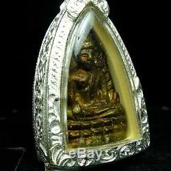 Old Rare Phra Buddha Chinnaraj Wat Suthad, Thai buddha amulet, Certificate Card