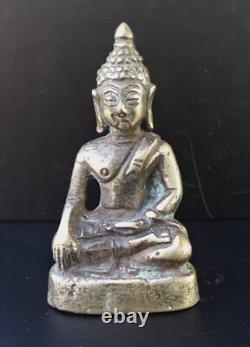 Old Thai Amulet Buddha Sukhothai Bronze