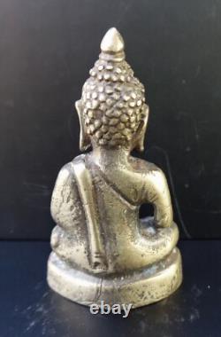 Old Thai Amulet Buddha Sukhothai Bronze