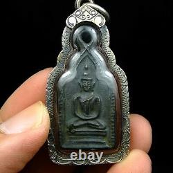 Old Thai Amulet Lp. Taa Wat Paniang Taek Temple Thai Buddha Amulet. Card