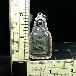 Old Thai Amulet Lp. Taa Wat Paniang Taek Temple Thai Buddha Amulet. Card