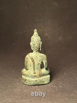 Old Thai Buddha Amulet Bronze, Phra Chiang Saen (sing 2)