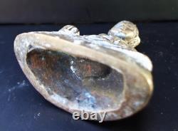 Old Thai Buddha Amulet Bronze, Sukhothai Buddha