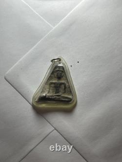 Old Thai Buddha Amulet Somdej Style Triangle Pendant Case