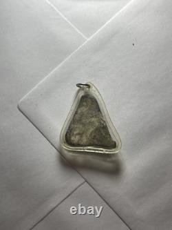 Old Thai Buddha Amulet Somdej Style Triangle Pendant Case
