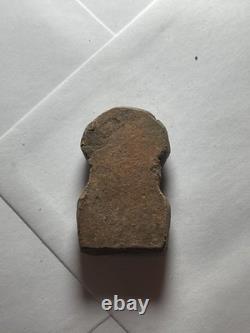 Old Thai Naga Buddha Amulet Phra Nak Prok Clay Vintage Buddhist