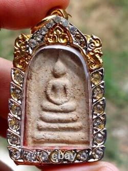 Original Phra Somdej Lp Toh Wat Rakang Phim JEDEE Antique Thai Amulet Buddha