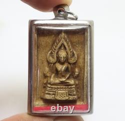 PHRA BUDDHA CHINNARAJ BACK YANT OKLAO THAI AMULET BLESS 1970s SUCCESS PENDANT 2