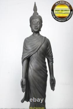 PHRA BUDDHA-MONGKON-TRIROKANART PERDROG 38cm HIGHT BUCHA SIZE BRONZE THAI AMULET