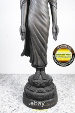 PHRA BUDDHA-MONGKON-TRIROKANART PERDROG 38cm HIGHT BUCHA SIZE BRONZE THAI AMULET