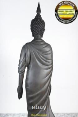 PHRA BUDDHA-MONGKON-TRIROKANART PERDROG 38cm HIGHT BUCHA SIZE BRONZE THAI AMULET