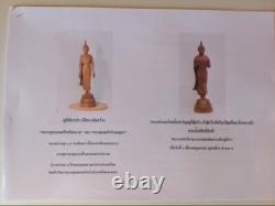 PHRA BUDDHA-MONGKON-TRIROKANART PERDROG 38cm HIGHT BUCHA SIZE BRONZE THAI AMULET
