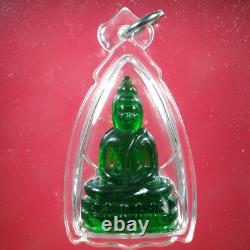 PHRA KAEW MORAKOT lLP JIANG BE. 2500 Wat Charoen Sukharam Thai buddha amulet #2