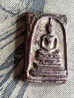 PHRA SOMDEJ WAT Bang Khun Phrom, OLD RARE THAI AMULET ANTIQUE BUDDHA