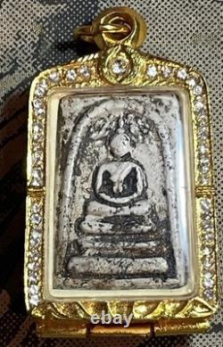PHRA SOMDEJ WAT Rakhang! Phim Prok Poh, OLD RARE THAI AMULET ANTIQUE BUDDHA