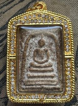 PHRA SOMDEJ WAT Rakhang! Phim Yai, OLD RARE THAI AMULET ANTIQUE BUDDHA
