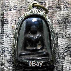PHRA SOOMGOR DUM KAMPEANGPET Thai Amulet Buddha Antiques Holy Luck Charm Old