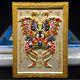 Perfect King Butterfly Kruba Krissana Embed Gem Takrud Silver Thai Buddha Amulet