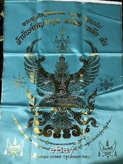 Pha Yant Garuda Krut Screen Gold Wat Pho Thong Thai LP Wala Real Buddha