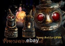 Phor Ngang Red Eye, LP Rit BE 2542 Thai Amulet Attract Love Charm Lucky Rare Old