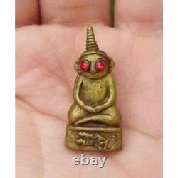 Phor Ngang Red Eye, LP Rit BE 2542 Thai Amulet Attract Love Charm Lucky Rare Old