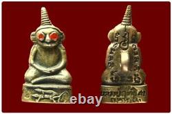 Phor Ngang Red Eye, LP Rit BE 2542 Thai Amulet Attract Love Charm Lucky Rare Old