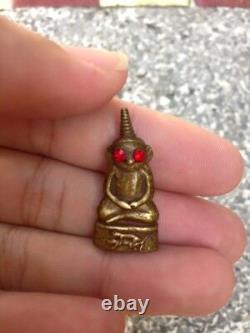 Phor Ngang Red Eye, LP Rit BE 2542 Thai Amulet Attract Love Charm Lucky Rare Old