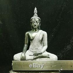 Phra Antique Statue Thai Buddha Amulet Rare Collection Genuine Wealth Monk Lp