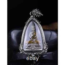 Phra Buddha Bestows Blessings Statue Pendant Mantra Buddhist Amulet