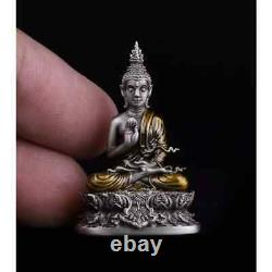 Phra Buddha Bestows Blessings Statue Pendant Mantra Buddhist Amulet