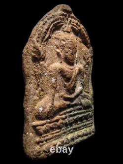 Phra Buddha Chinnarat Baisema Terracotta Thai Amulet 16/17th C