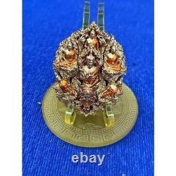 Phra Buddha Miracle Gold Mantra Amulet With Plastic Laser Case Water Proof