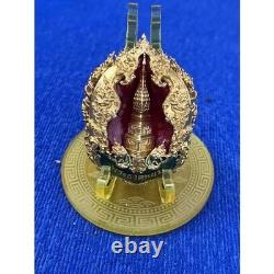 Phra Buddha Miracle Gold Mantra Amulet With Plastic Laser Case Water Proof