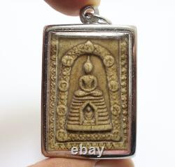 Phra Buddha Nimit Mongkol 9 back magic Yant Sarika 1979 Thai amulet (1) pendant