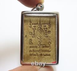 Phra Buddha Nimit Mongkol 9 back magic Yant Sarika 1979 Thai amulet (1) pendant