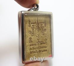 Phra Buddha Nimit Mongkol 9 back magic Yant Sarika 1979 Thai amulet (1) pendant