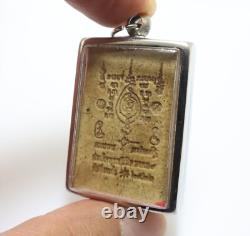 Phra Buddha Nimit Mongkol 9 back magic Yant Sarika 1979 Thai amulet (1) pendant
