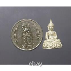 Phra Buddha Sihing Thai Amulet Rare 1st Edition Kanchanapisek Model Silver 2 Cm