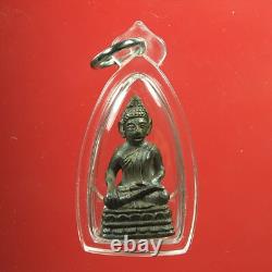 Phra Chaiwat (Nuer Nava)LP Koon wat banrai. BE 2536 Thai buddha amulet&card #3