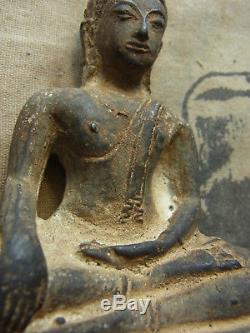 Phra Chiang San Bucha 2-300 yr, sing sam (3) Buddha Statue Thai Amulet
