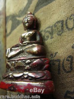 Phra Chiang San Bucha Sing Song (2), around 2-300 year, Thai Buddha Amulet