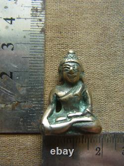 Phra Chiang San Bucha Sing Song (2), around 2-300 year, Thai Buddha Amulet