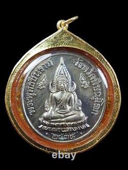 Phra Chinnarat + King Rama 5 BE. 2535, LP Pae Wat pikuntong, Thai Amulet Buddha