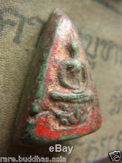 Phra Jitlada Somdej Kru Wat Phra Kaew yr 2411 Thai Buddha Amulet stainless case