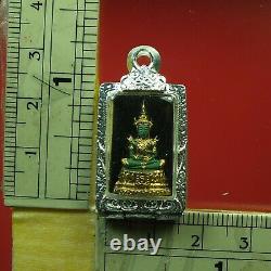 Phra Kaew morakot LP Rerm Wat Juk Gacher. BE. 2513 Thai buddha Amulets& Card