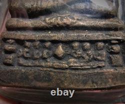 Phra Kan Phai LP Pina Wat Sanom Lao Rare Buddha 1984 Big Pendant