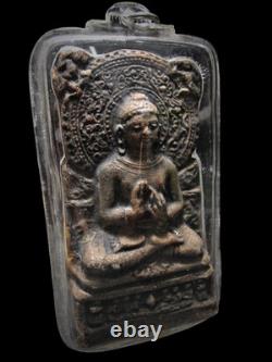 Phra Kan Phai LP Pina Wat Sanom Lao Rare Buddha 1984 Big Pendant