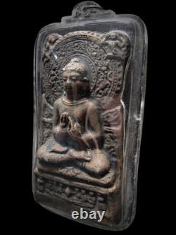 Phra Kan Phai LP Pina Wat Sanom Lao Rare Buddha 1984 Big Pendant